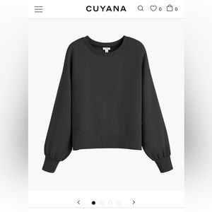 Cuyana Terry Balloon Sleeve Sweatshirt